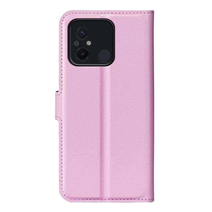 Bild 6,  Xiaomi Redmi 12C 4G Fodral Litchi Läder Ljus Rosa - Teknikhallen.se