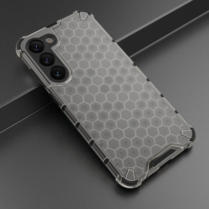 Bild 2,  Samsung Galaxy S23 Plus Skal Honeycomb Hybrid Svart - Teknikhallen.se