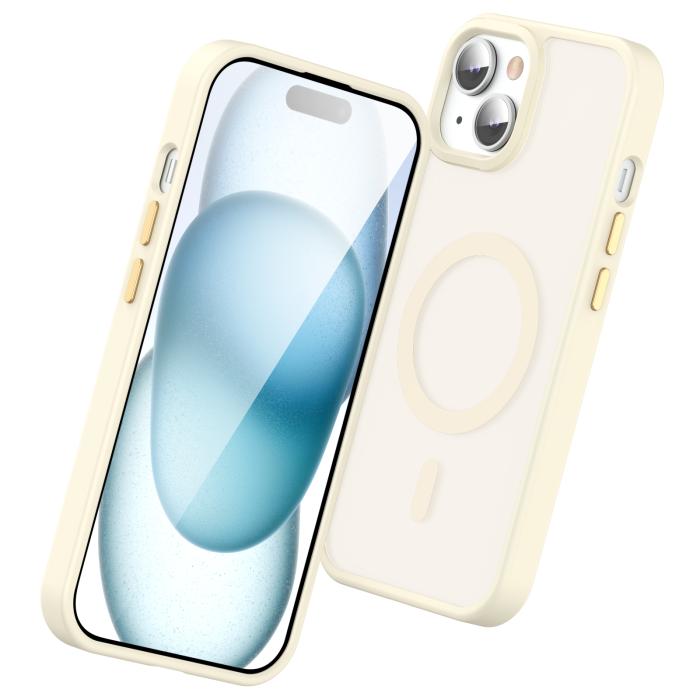 Bild 3, ColorPop ColorPop iPhone 15 Plus/14 Plus Skal CH MagSafe Matt Off White - Teknikhallen.se