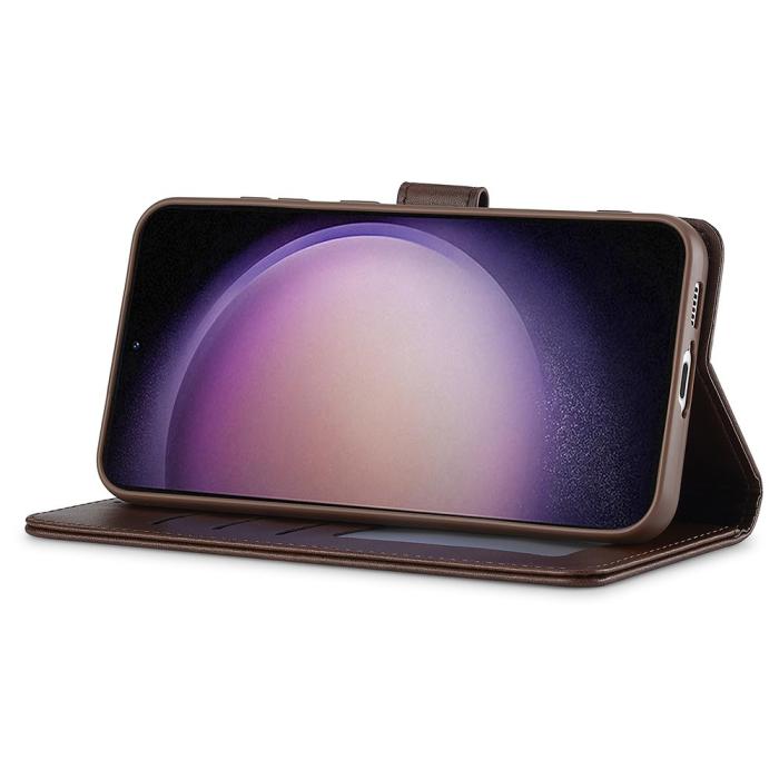 Bild 3, LC.IMEEKE LC.IMEEKE Samsung Galaxy A16 Fodral Läder Brun - Teknikhallen.se