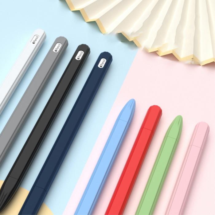 Bild 3,  Apple Pen 2 / Pro Skal Liquid Silikon Anti-Slip Ljus Blå - Teknikhallen.se
