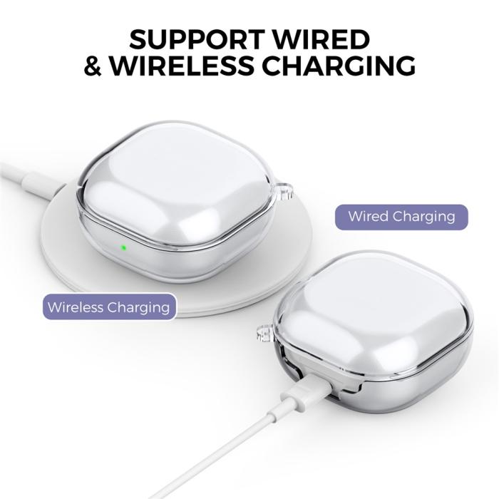 Bild 3, AHASTYLE AHASTYLE Galaxy Buds 2/2 Pro/Pro/Live Skal TPU Svart - Teknikhallen.se