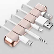 AHASTYLE AHASTYLE 5-Port Kabel H&aring;llare/Organiserare I Aluminium/Silikon - Teknikhallen.se