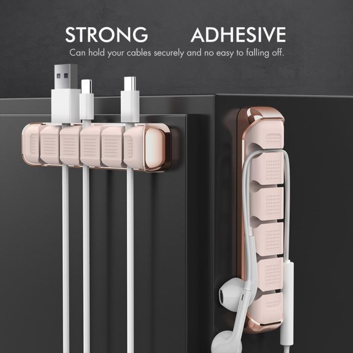 Bild 3, AHASTYLE AHASTYLE 5-Port Kabel Hållare/Organiserare I Aluminium/Silikon - Teknikhallen.se
