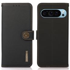 KHAZNEH KHAZNEH Google Pixel 10/10 Pro/9/9 Pro Fodral RFID &Auml;kta L&auml;der Svart - Teknikhallen.se