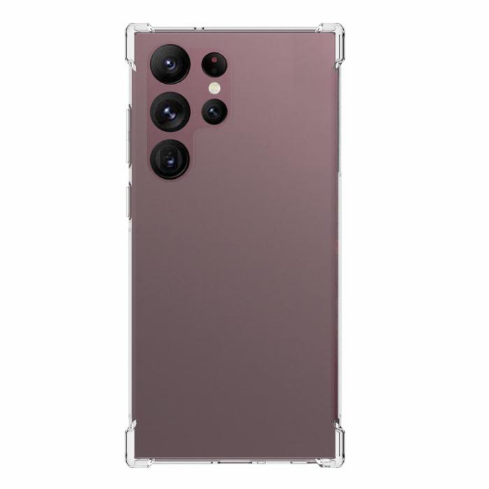 Bild 2,  Samsung Galaxy S23 Ultra Skal Shockproof TPU Transparent - Teknikhallen.se