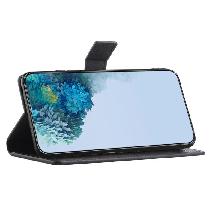 Bild 3,  Motorola Moto G35 5G Fodral Litchi Läder Svart - Teknikhallen.se
