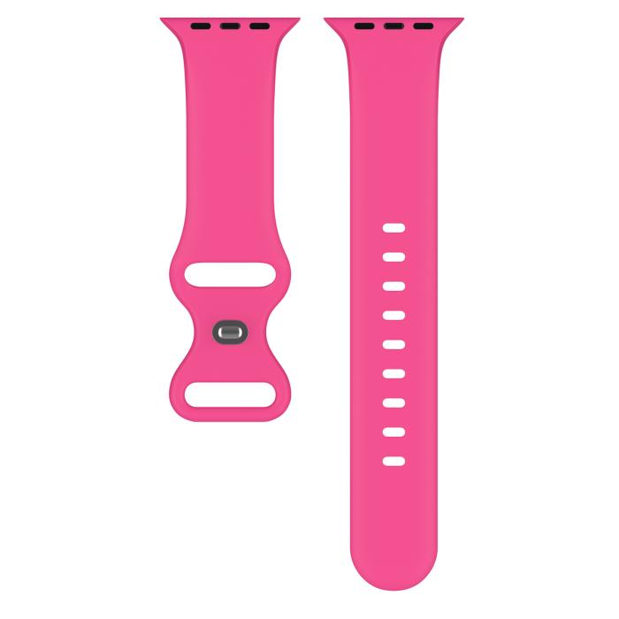 Bild 3, ColorPop Silikon Armband Butterfly Apple Watch 42/41/40/38 mm (S/M) Hot Pink - Teknikhallen.se