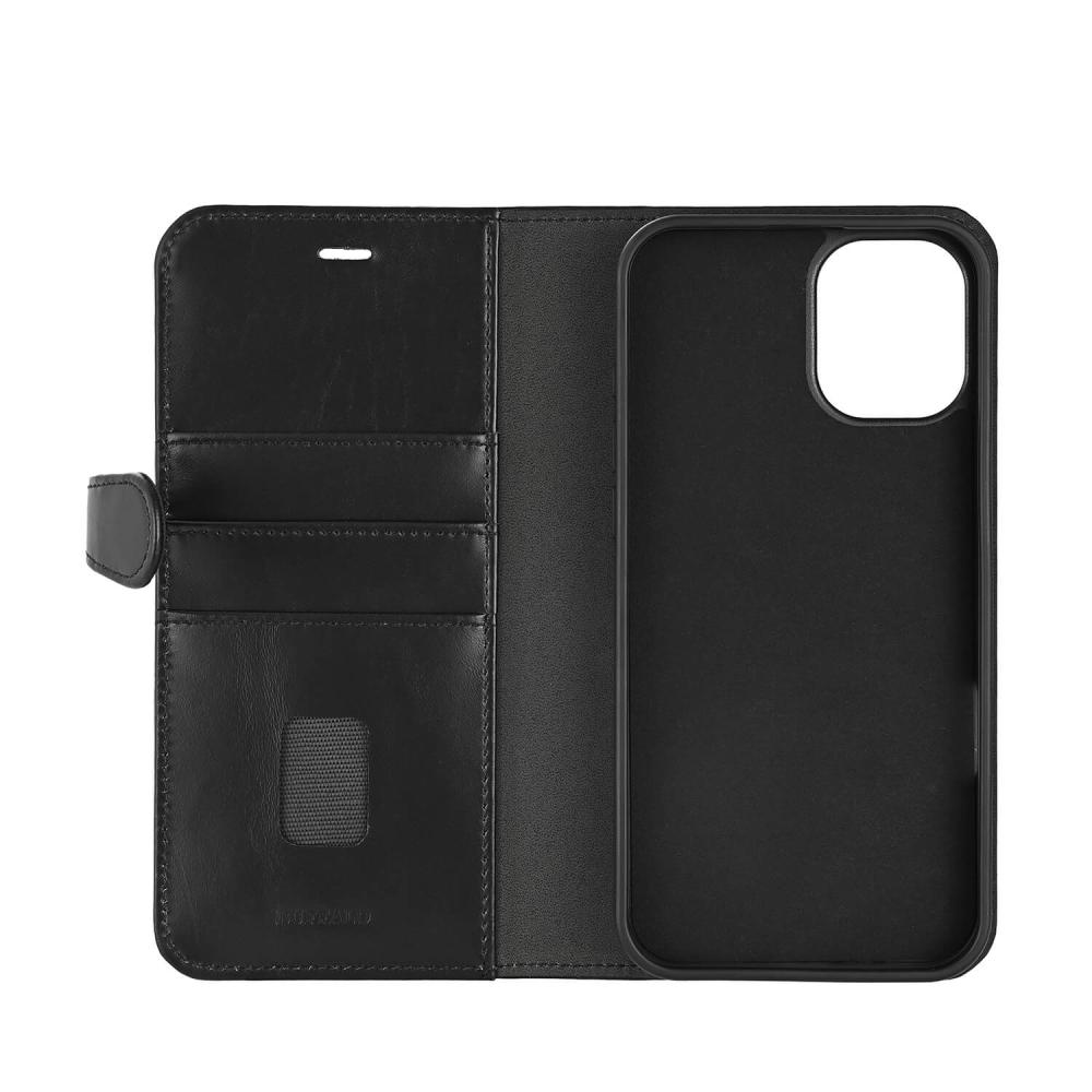Buffalo Buffalo iPhone 16 Plus Fodral MagSafe 2in1 Äkta Läder Svart - Teknikhallen.se