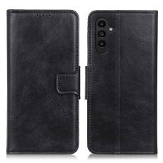  Galaxy A14 4G/5G Fodral Split L&auml;der Crazy Horse Svart - Teknikhallen.se