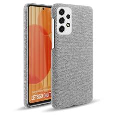  Samsung Galaxy A53 5G Skal Tygbelagt Ljus Gr&aring; - Teknikhallen.se