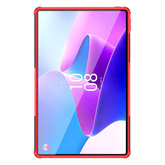 Bild 4,  Lenovo Tab P11 Gen 2 Skal Rugged Kickstand Armor Röd - Teknikhallen.se
