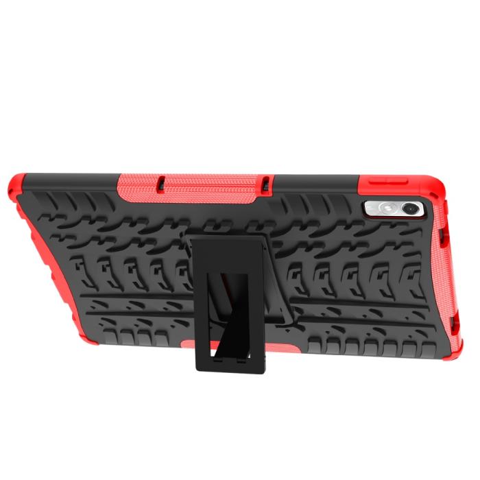 Bild 5,  Lenovo Tab P11 Gen 2 Skal Rugged Kickstand Armor Röd - Teknikhallen.se