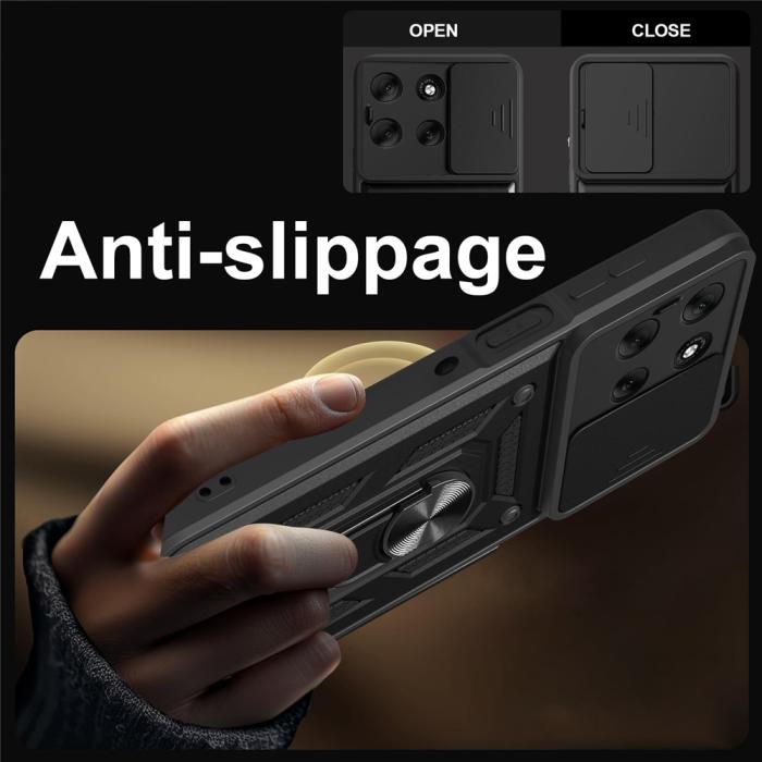 Bild 2,  Motorola Moto G56 5G Skal CamShield Ring Svart - Teknikhallen.se