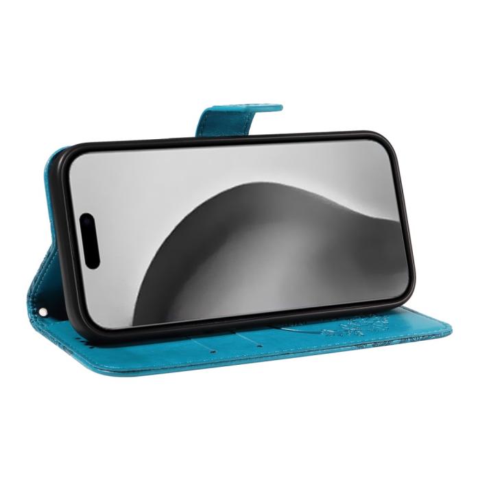 Bild 4,  iPhone 16 Pro Max Fodral Fjäril Tryck Blå - Teknikhallen.se
