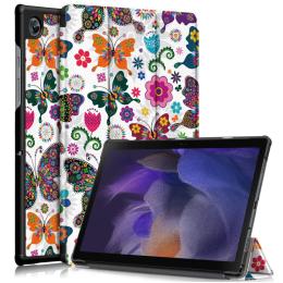  Samsung Galaxy Tab A8 10.5 (2021) Fodral Tri-Fold Fjärilar - Teknikhallen.se