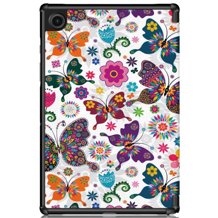 Bild 3,  Samsung Galaxy Tab A8 10.5 (2021) Fodral Tri-Fold Fjärilar - Teknikhallen.se