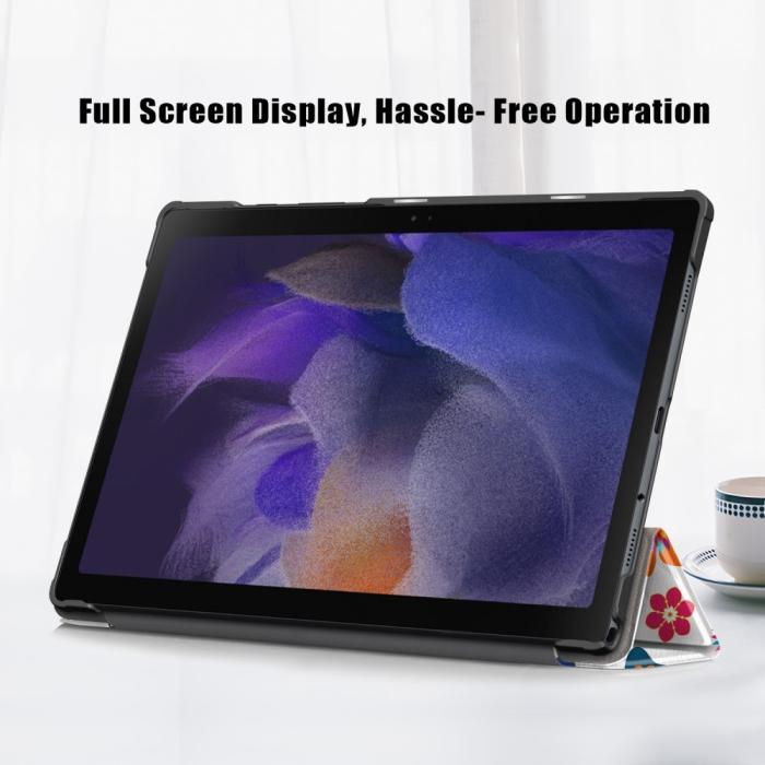 Bild 4,  Samsung Galaxy Tab A8 10.5 (2021) Fodral Tri-Fold Fjärilar - Teknikhallen.se