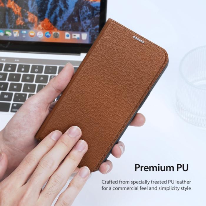 Bild 4, DUX DUCIS DUX DUCIS iPhone 14 Plus Fodral Skin X2 Premium Brun - Teknikhallen.se