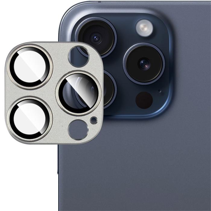 Bild 6, IMAK IMAK iPhone 16 Pro Max/16 Pro Linsskydd Grå - Teknikhallen.se