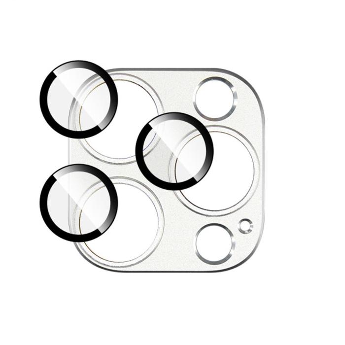 Bild 4, IMAK IMAK iPhone 16 Pro Max/16 Pro Linsskydd Silver - Teknikhallen.se