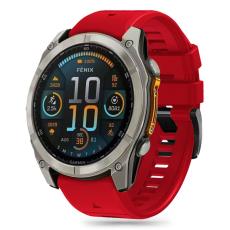 Tech-Protect Tech-Protect Garmin Fenix 51 mm Armband Silicone Line R&ouml;d - Teknikhallen.se