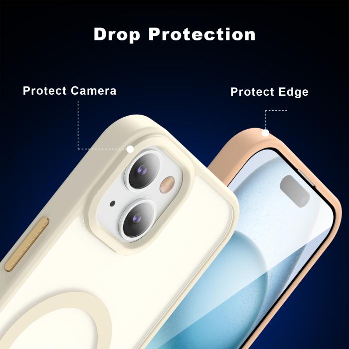 Bild 4, ColorPop ColorPop iPhone 15 Plus/14 Plus Skal CH MagSafe Matt Off White - Teknikhallen.se