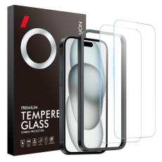 NORTHJO NORTHJO iPhone 15 Sk&auml;rmskydd 2-PACK H&auml;rdat Glas - Teknikhallen.se
