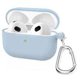  AirPods 3 Skal Silikon Med Krok Ljus Lila - Teknikhallen.se