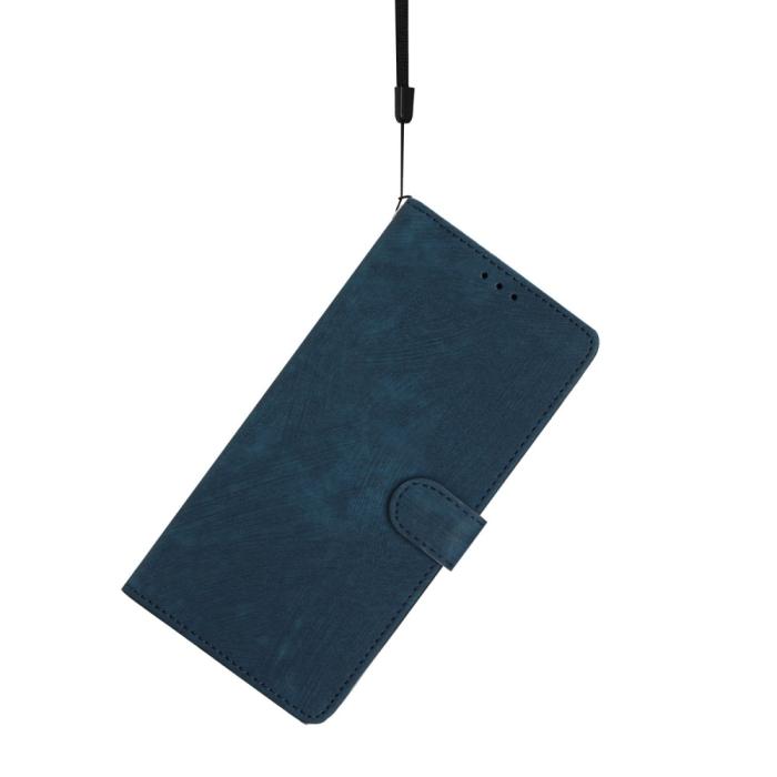 Bild 4,  iPhone 15 Plus Fodral Skin Touch Läder Blå - Teknikhallen.se