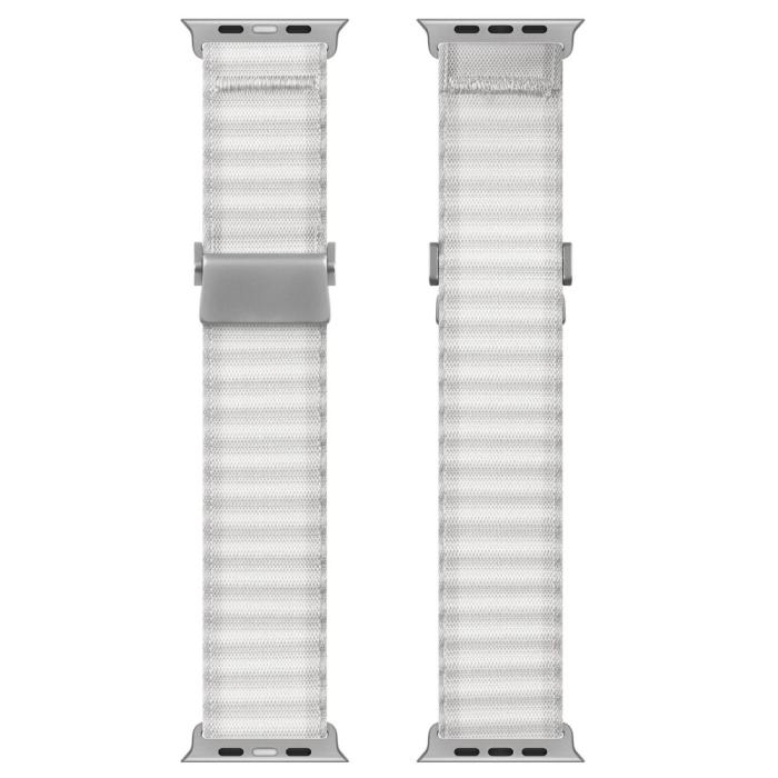 Bild 2, DUX DUCIS DUX DUCIS Apple Watch 38/40/41/42 mm Armband Nylon Vit - Teknikhallen.se
