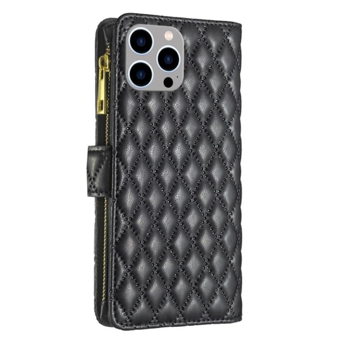 Bild 3, BINFEN BINFEN iPhone 15 Pro Max Fodral Diamond Multifunktionell Svart - Teknikhallen.se