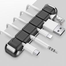 AHASTYLE AHASTYLE 5-Port Kabel H&aring;llare/Organiserare I Aluminium/Silikon - Teknikhallen.se