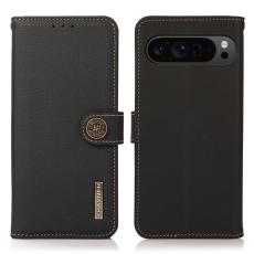 KHAZNEH KHAZNEH Google Pixel 9 Pro XL Fodral RFID &Auml;kta L&auml;der Svart - Teknikhallen.se