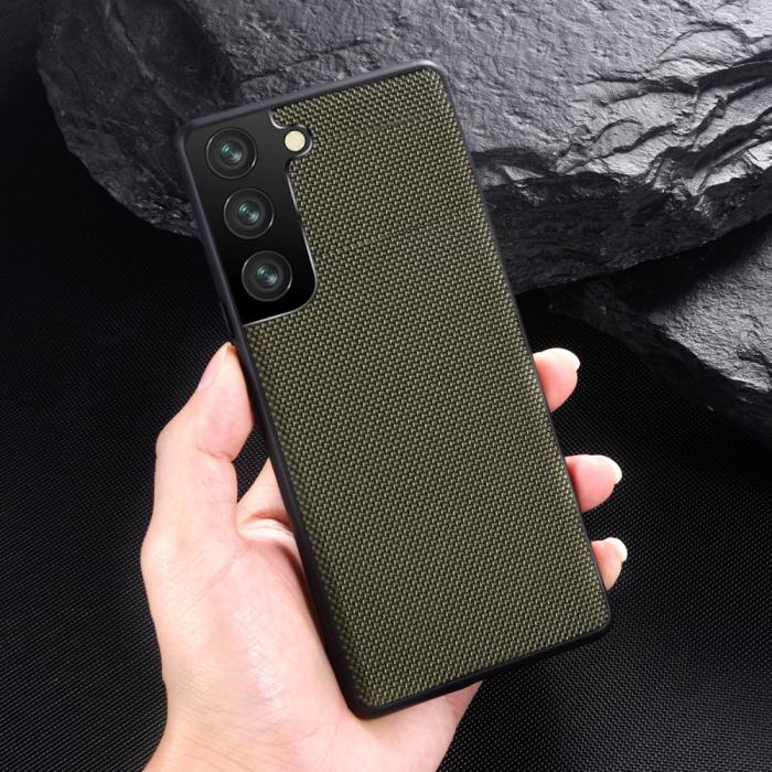 Bild 4,  Samsung Galaxy S22 Plus Skal Nylontäckt TPU Grön - Teknikhallen.se