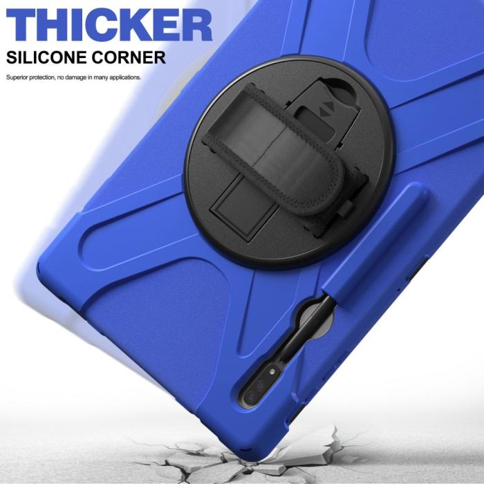 Bild 5,  Galaxy Tab S8 Ultra Skal X-Shape Shockproof Kickstand - Teknikhallen.se