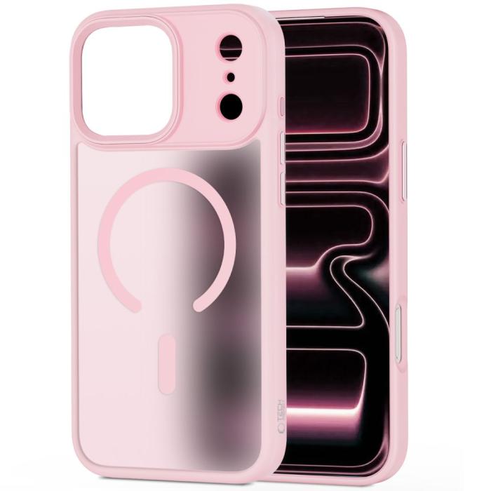 Bild 2, Tech-Protect Tech-Protect iPhone 17 Pro Max Skal MagSafe MagMat Rosa - Teknikhallen.se