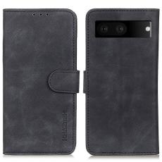 KHAZNEH KHAZNEH Google Pixel 7 Fodral Retro L&auml;der Svart - Teknikhallen.se