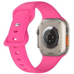 ColorPop Silikon Armband Butterfly Apple Watch 42/44/45/49 mm (S/M) Hot Pink - Teknikhallen.se