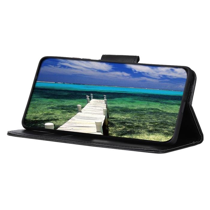 Bild 3,  Galaxy A14 4G/5G Fodral Split Läder Crazy Horse Svart - Teknikhallen.se