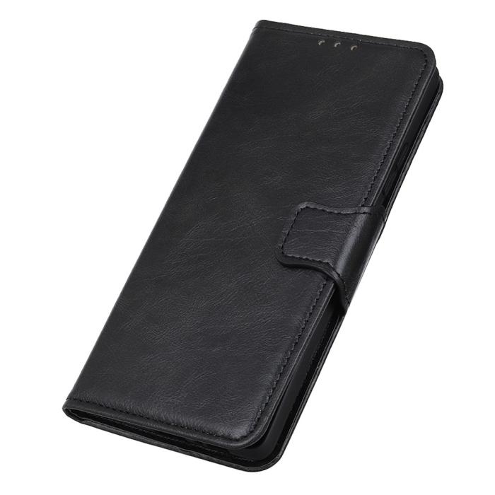 Bild 6,  Galaxy A14 4G/5G Fodral Split Läder Crazy Horse Svart - Teknikhallen.se