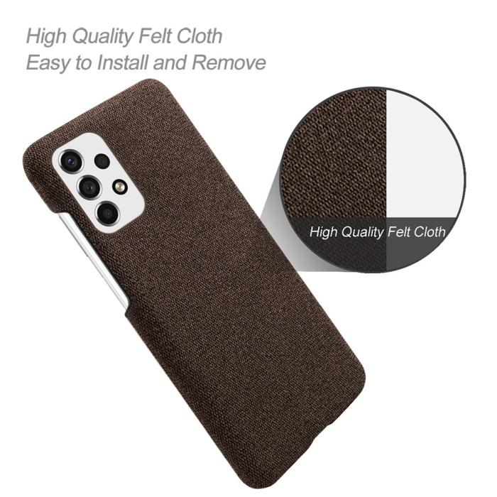 Bild 4,  Samsung Galaxy A53 5G Skal Tygbelagt Brun - Teknikhallen.se