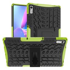  Lenovo Tab P11 Gen 2 Skal Rugged Kickstand Armor Gr&ouml;n - Teknikhallen.se