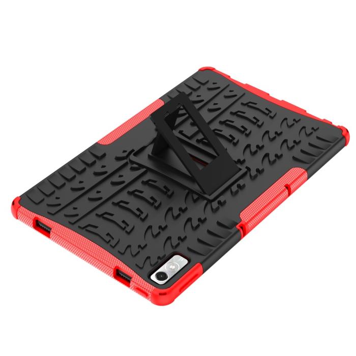 Bild 6,  Lenovo Tab P11 Gen 2 Skal Rugged Kickstand Armor Röd - Teknikhallen.se