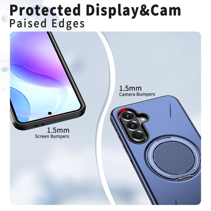 Bild 4,  Samsung Galaxy A27 5G Skal Magsafe Kickstand Blå - Teknikhallen.se