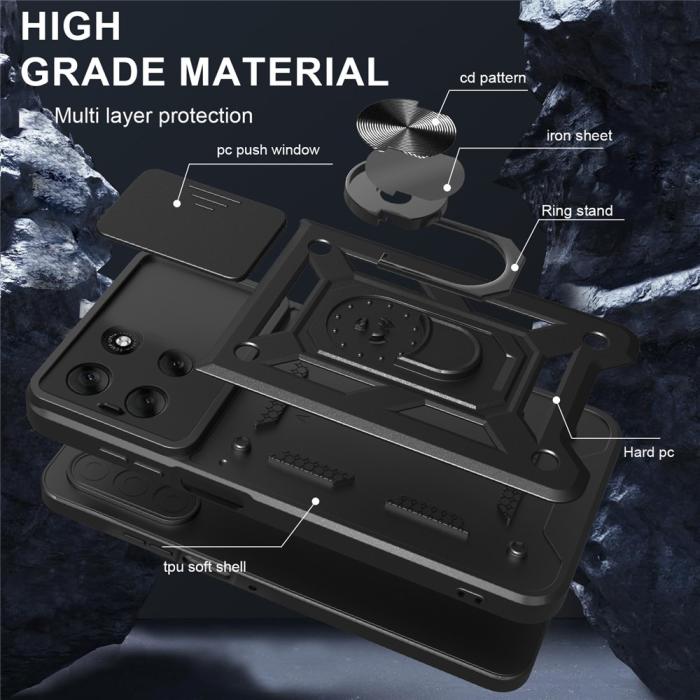 Bild 6,  Motorola Moto G56 5G Skal CamShield Ring Svart - Teknikhallen.se