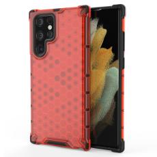  Samsung Galaxy S22 Ultra Skal Armor Honeycomb R&ouml;d - Teknikhallen.se