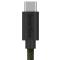 Smartline Smartline 2m 3A USB-C Fuzzy Laddningskabel Grön - Teknikhallen.se