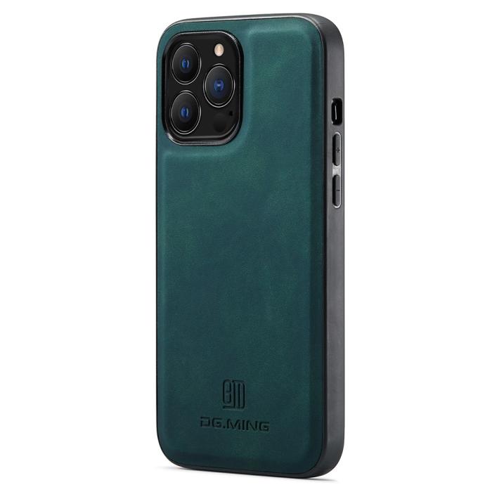 Bild 2, DG.MING DG.MING iPhone 13 Pro Skal Läderbelagt Grön - Teknikhallen.se