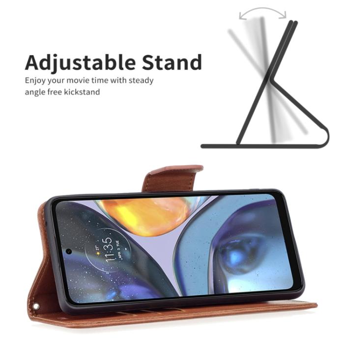 Bild 3,  Motorola Moto G22 Fodral Shark Solid Brun - Teknikhallen.se